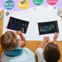 TECJOE 2 Pack LCD Writing Tablet, 8.5 Inch Colorful Doodle Board Drawing Tablet for Kids, Kids Travel Games Activity Learning Toys Birthday Gifts for 3 4 5 6 Year Old Boys and Girls Toddlers (Purple Pink)