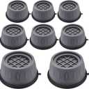 AAGUT Anti Vibration Pads for Washing Machine Support, 8 Pcs Washer Dryer Pedestals Fits All Machines, Noise Dampening, Protects Laundry Room Floor-Washing Machine Stabilizer