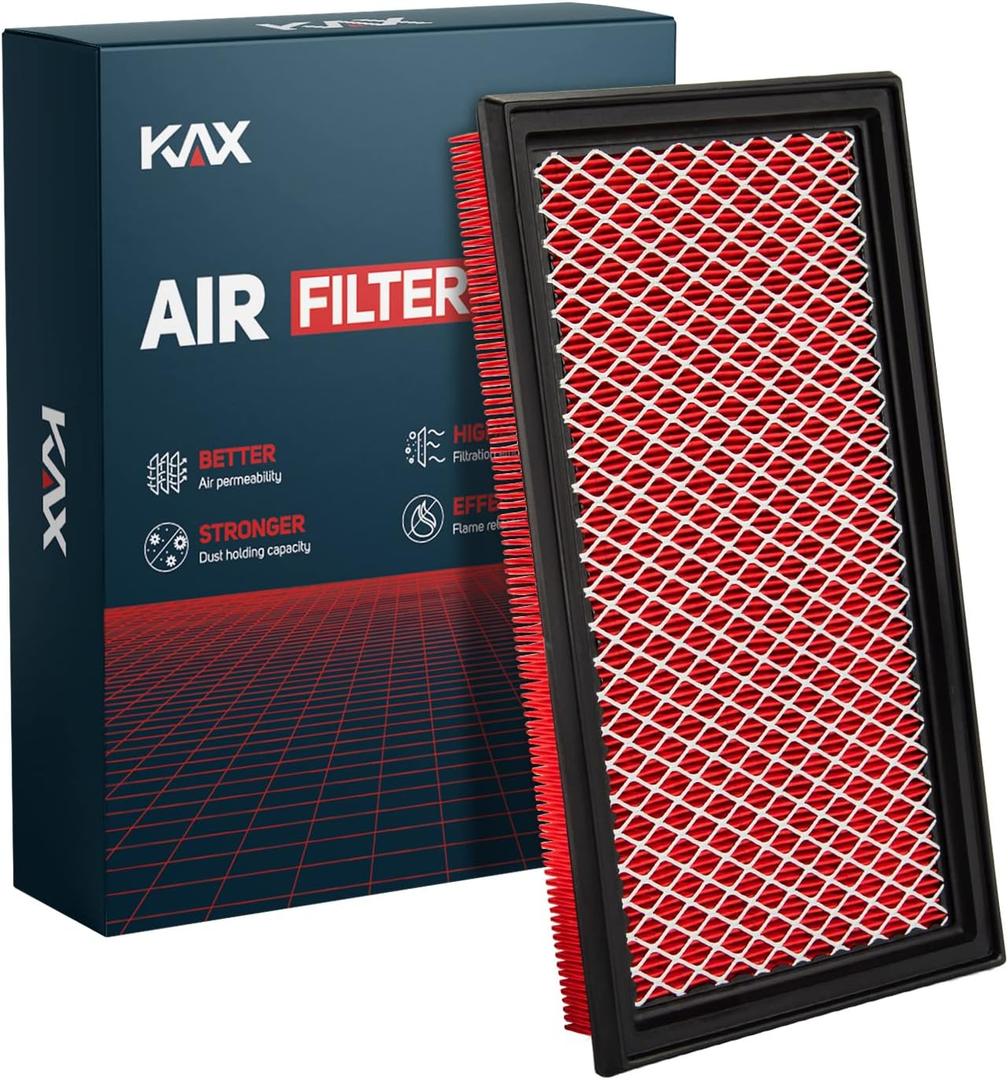 KAX Premium Engine Air Filter, GAF025 (CA4309) Replacement for Murano, Maxima, Pathfinder, QX60, G35 FX35, Altima, Impreza, Filter with Longer Life, Protect and Improve Engine Performance