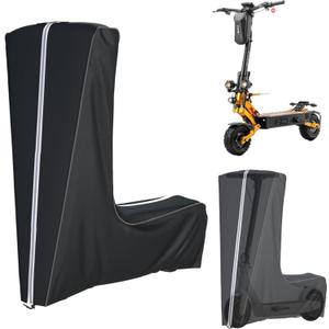 Electric Scooter Cover, 1680D Heavy Duty Waterproof and Dustproof Oxford Cloth, UV Resistant & Anti-Scratch, Includes Storage Pouch, A Better Fitting Electric Scooter Cover (Black, 54x8x52 inch)