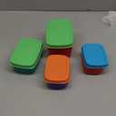 Fit & Fresh Kids' Healthy Lunch Set, 14-Piece Value Reusable Container Set with Removable Ice Packs, Leak-Proof, BPA-Free, Portion Control, Multicolor