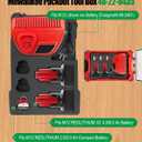 EVA Liner Compatible with Milwaukee 48-22-8435 Packout Tool Box Precision-Cut Foam Insert Organizer Fit for M12 Compact XC Batteries and M12 Charger, Black