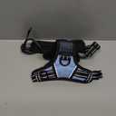 PHOEPET No Pull Dog Harness Reflective Adjustable Vest with a Training Handle, Name ID Pocket, 2 Metal Leash Hooks, 3 Snap Buckles [Easy to Put on & Take Off](S, Baby Blue)