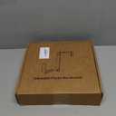 Y&M Window Box Brackets, Heavy Duty Iron Adjustable Planter Flower Box Brackets for Railings, Perfect for Balconies, Fences, and Gardens4 Packs (4p)