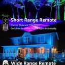 SUNVIE RGBW Low Voltage Landscape Lights Color Changing 12W LED Landscape Lighting Outdoor Waterproof Remote Control for Garden Yard Pathway Christmas Decorative Lighting, 12 Pack with Connector