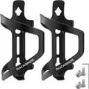 ROCKBROS Bike Water Bottle Holder Cage Aluminum Alloy Bicycle Water Bottle Cage Brackets Bike Cup Holder for Road Mountain Bikes Black