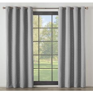 Modavari Esquire 52x63 Single Blackout Window Panel Gray