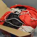 OurWarm 8FT Hanging Christmas Inflatables Decorations, Climbing Santa Claus with Reindeer & Snowman, Xmas Decor for Beam Roof Tree Indoor Home Party