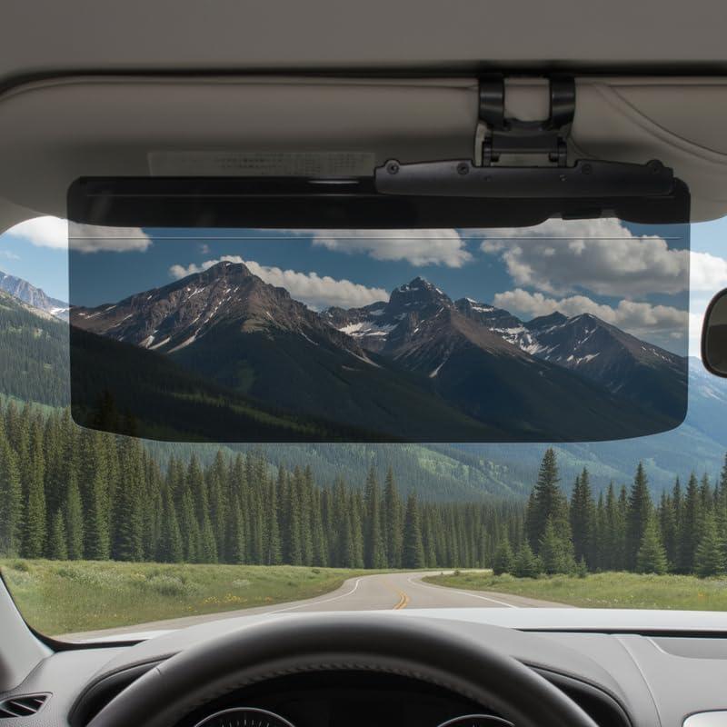 Sun Visor Extender  Sun Blocker for Car  Anti-Glare Non-Polarized Car Visor Extender  Glare Guard Car Visor Extension for Night Driving, Universal Angle Adjustable UV 400 Protector