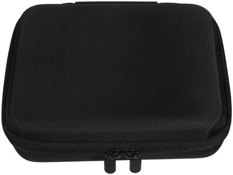 Storage Box Portable Black, Supplies Organizer with Insulated Cool Bag for Medication Storage and Management