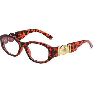 FEISEDY Trendy Blue Light Reading Glasses for Women and Men, Vintage 90s Anti-Glare Readers B0317 Tortoise 1.5 x
