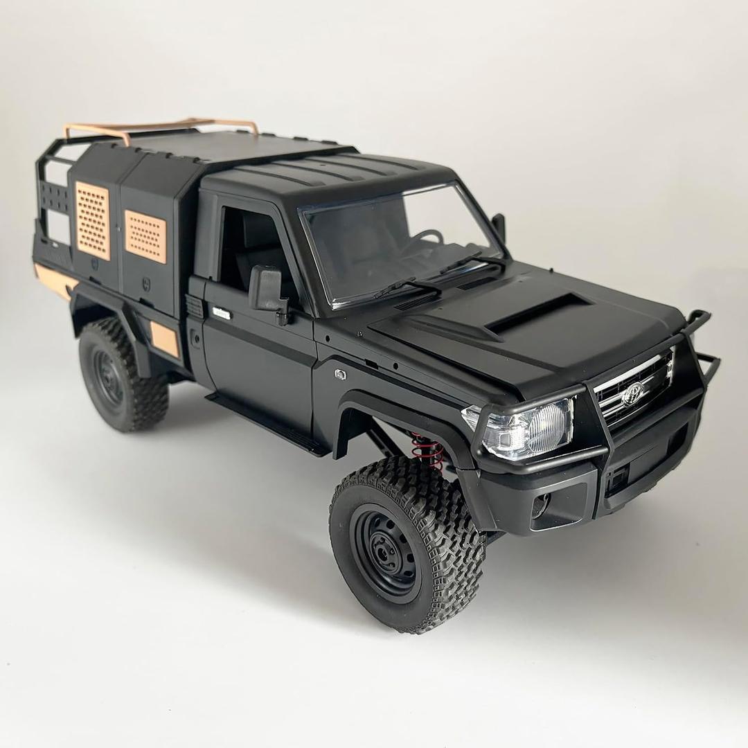 WPLDEWAN RC Rock Crawler RC Truck 4x4 1/12 Scale Remote Control Crawler MN82S Toyota Land Cruiser Off Road Vehicle All Terrain Proportional Throttle Steering 280 Motor Upgraded Chassis Adult, 14.1 inches