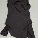 REORIA Women's Turtle Neck Long Sleeve Bodysuits Basic Slim Fit Double Lined Layering Tops for Fall & Winter, Size XS