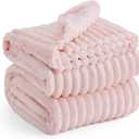 Bedsure GentleSoft King Size Blanket for Bed - Cozy Soft Blankets for Women, Cute Large Fleece Throws for Girls, Crystal Pink, 108x90 Inches