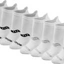 Saucony Women's RunDry Performance 8, 16 Pairs Heel Tab Athletic Socks, S-L, Basic White (8 Pairs), Medium
