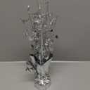 6 Pack Metallic Foil Spray Centerpiece Table Decoration Silver Star Party Centerpieces Table Decorations for Birthday Wedding Anniversary Graduation Party Decor