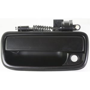 FITRITE AUTO Parts New Front Left Driver Side Exterior Door Handle for 1995-2004 Toyota Tacoma, Smooth Black, with Keyhole TO1310128 6922035070C0 