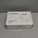 Newfun Brushed Nickel Toilet Paper Holder, SUS 304 Stainless Steel Adjustable Double Post Pivoting Toilet Paper Roll Holder Wall Mount for Bathroom