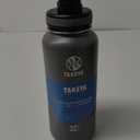 Takeya Originals 32 oz Vacuum Insulated Stainless Steel Water Bottle with Spout Lid, Graphite