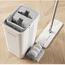JOYMOOP Mop and Bucket with Wringer Set for Home, Flat Mop and Bucket System, Mops for Floor Cleaning and Wall Cleaner, with  Reusable Microfiber Mop Pads