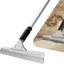 Pet Hair Carpet Rake - Multi-Surface Brush & Broom for Fluffy Rugs & Carpets - Efficient Pet Hair Removal Tool