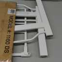 Regalo Safety 29-38.5" Baby Gate for Doorways & Bottom of Stairs, Pressure Mounted Baby Gate with Door for Babies, Toddlers & Pets, Tested & Safe for 30 Years, American Designed, American Owned, White