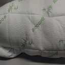 Ultra Soft Full Size Mattress Topper - Viscose Made from Bamboo Pillow Top Mattress Pad for Back Pain Relief - Naturally Cooling for Hot Sleepers, Green