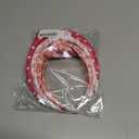 YanJie Headbands for Women Knotted Headband Love Heart Pink Hair Accessories for Girls Wide Red Hairband Non Slip Wide Hair Hoop Gifts