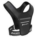 ZelaFit Running Phone Holder Vest for Women & Men – Lightweight Running Gear and Everyday Running Essentials – Chest Rig Phone Holder for Running (Black)