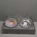 Elevated Bowls, 4 Height Adjustable Raised Stand With 2 Thick 50oz Stainless Steel Food Bowls, Non-Slip Feeder for Dogs, Adjusts to 3.7", 9.2", 10.75", 12.36" Light Brownish Gray