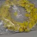Bibelot 20inch Artificial Forsythia Flower Wreaths Spring Summer Fall Wreath Silk Leaves Wreath for Front Door Wreaths Porch Farmhouse Patio Garden Home Decor (Yellow) (Yellow)