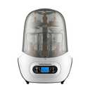 Baby Brezza Baby Bottle Sterilizer and Dryer Machine  Electric Steam Sterilization - Universal Fit - Pacifiers, Glass, Plastic, and Newborn Feeding Bottles (White)