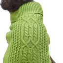 Stretchy Cat Sweater - 17 Colors & 6 Sizes | Snug Winter-Ready Knit for Boy/Girl Cats & Kittens(Green, Medium)