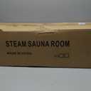 Portable Home Infrared Sauna Box, 2-Panel Red Light Steam Sauna Tent, Personal Full Body Steam Room with Dual 660nm & 880nm Red Light Therapy Lamp, 3L 1200W Steamer, Folding Chair, Extra Large