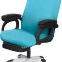 SARAFLORA Office Chair Cover- Large, Teal- Removable Computer Chair Cover for Office Chair with Zipper for Universal Rotating Chair Desk Chair Cover High Back Chair Seat Washable Protector for Pets