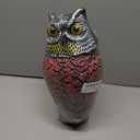 Owl Decoys to Scare Birds Away with Rotating Head,Natural Enemy Bird Deterrent Realistic Eyes & Waterproof Shape Fake Owl Scarecrow Bird Control