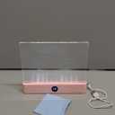 LED Reading Light, Rechargeable Clear Flat Book Light with 3 Colors & Timer, Dimmable Book Lights for Reading at Night, Doodleable Panel Plate Lamp Full Page Lights, for Book Lovers (Pink)