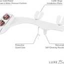 LUXE Bidet NEO 120 Plus - Single Nozzle, Non-Electric Bidet Attachment for Toilet Seat, Patented Slide-In Install, 360 Self-Clean, EZ-Lift to Clean, Rear Wash (Rose Gold)