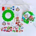 Winlyn 
12 Sets Christmas Craft Kits Winter Crafts DIY Holiday Wreath Ornaments Decorations Art Sets Snowmen Snowflake Festive Foam Stickers Arts and Crafts for Kids Classroom Activities Party Favors