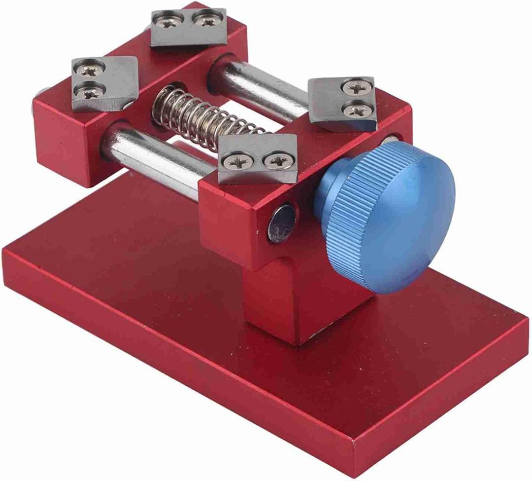 Watch Bezel Opener Removal Professional Watches Repair Tool Workbench Back Case Remover for Watchmaker Watch Repairing (Red)