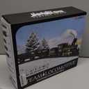 BainGesk Train Set, Christmas Train Set with Steam, Lights and Sounds, Train Sets for Around The Christmas Tree, Electric Train Toys for 3 4 5 6 7 8 Year Old Kids, Gifts for Boys & Girls Christmas