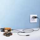 3 x Tonton Updated E Collar Charger for Mini Educator 300 400 ET-300 ET-400 ET-800 EZ-900 UL - 1200 Educator Dog Training Collars, Shock Collar Dual Lead Charging Cable Replacement Power Adapter Cord