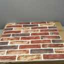Art3d 20-Pack 105 Sq.Ft Faux Brick 3D Wall Panels Peel and Stick in Red Brown, Self Adhesive Waterproof Foam Wallpaper for Bedroom, Bathroom, Kitchen