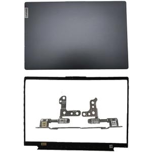 Wzqrps Replacement Laptop LCD Cover Back Rear Top Lid Hinges Front Bezel for Lenovo ideapad 5 15IIL05 15ARE05 15ITL05 15ALC05 5-15IIL05 5-15ARE05 5-15ITL05 5-15ALC05 5CB0X56073 5CB0Z31048 (Gray)