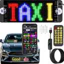 Programmable LED Signs - 7 "x3 Customizable Text and DIY Animated Car Signs,USB 5V Flexible LED Matrix Panel Bluetooth APP Controls Custom Text Pattern Animated Light,Shops,Cars,Hotels