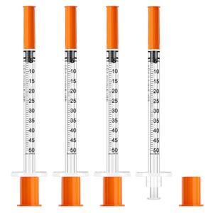 0.5ml 31G Syringe with 8mm Needle, Disposable Individually Wrapped, Pack of 100
