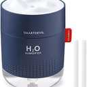 SmartDevil Small Humidifiers, 500ml Desk Humidifiers, Whisper-Quiet Operation, Night Light Function, Two Spray Modes, Auto Shut-Off for Bedroom, Babies Room, Office, Home (Dark Blue)