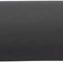 ForPro Premium Half-Round Bolster Pillow for Massage and Yoga, Oil and Stain-Resistant, 6W x 3" H x 26L, Black