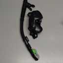 WACOOL Professional Snorkeling Snorkel Diving Scuba Package Set with Anti-Fog Coated Glass Purge Valve and Anti-Splash Silicon Mouth Piece for Men Women (Adults,Black)