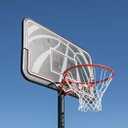 Lifetime Courtside Height Adjustable Portable Basketball System, 50 Inch Shatterproof Backboard, Black/Red/Blue, Standard